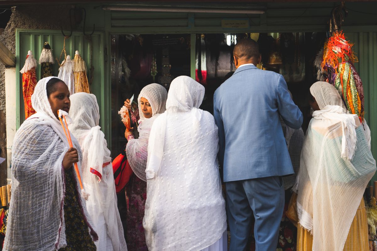 Everyday life at an Addis Ababa market